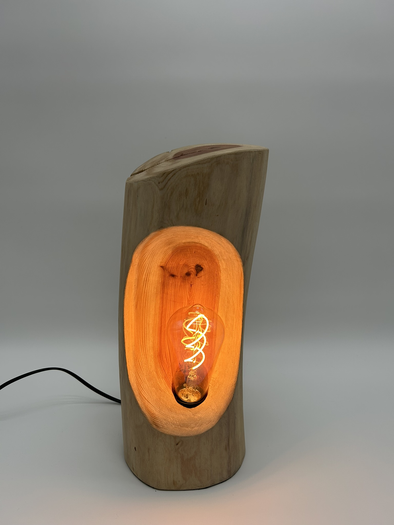 Lampe bois séquoia